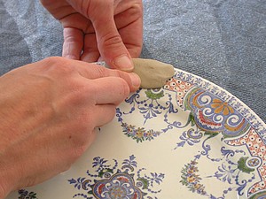 Moulage sur assiette