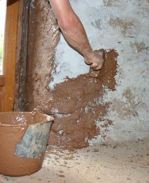 appliquer un lait de terre